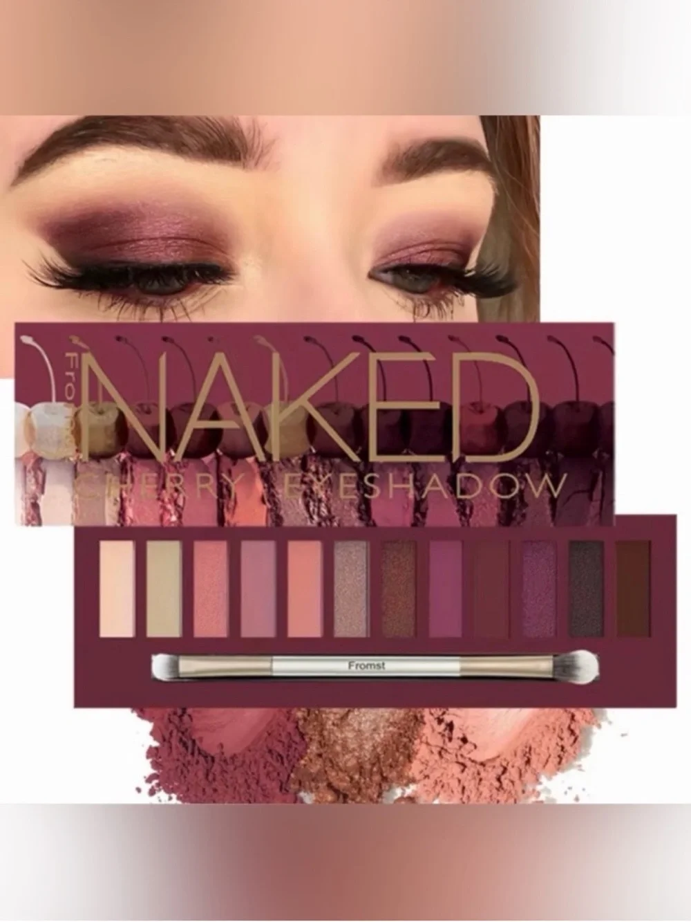 Kohl's Naked Cherry Eyeshadow Palette – Pink, Plum & Rose Tones